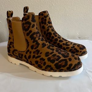 VETASTE Women Ankle Bootie Casual Chunky Platform Flat Chelsea Boot Shoes Size 9